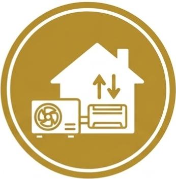 Installatie van een energiezuinige hybride warmtepomp.